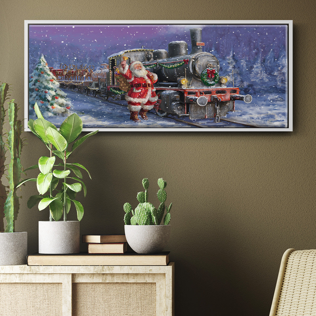 All Aboard - Floater Framed Canvas Print