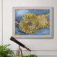 Two Cut Sunflowers - Ornate Framed Canvas Print