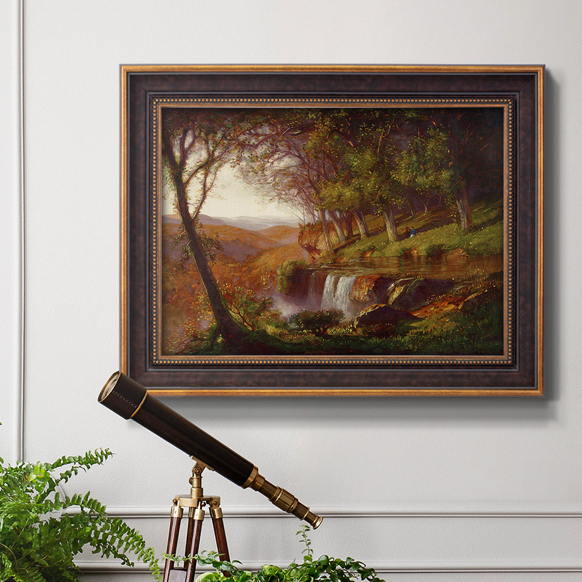 Falling Spring - Ornate Framed Canvas Print