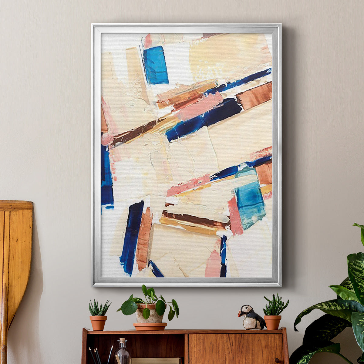 Pivot Point II - Modern Framed Canvas Print