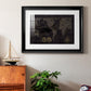 Black Gold Map - Modern Framed Art Print