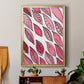 Patterned Leaf Shapes III - Modern Framed Canvas Print