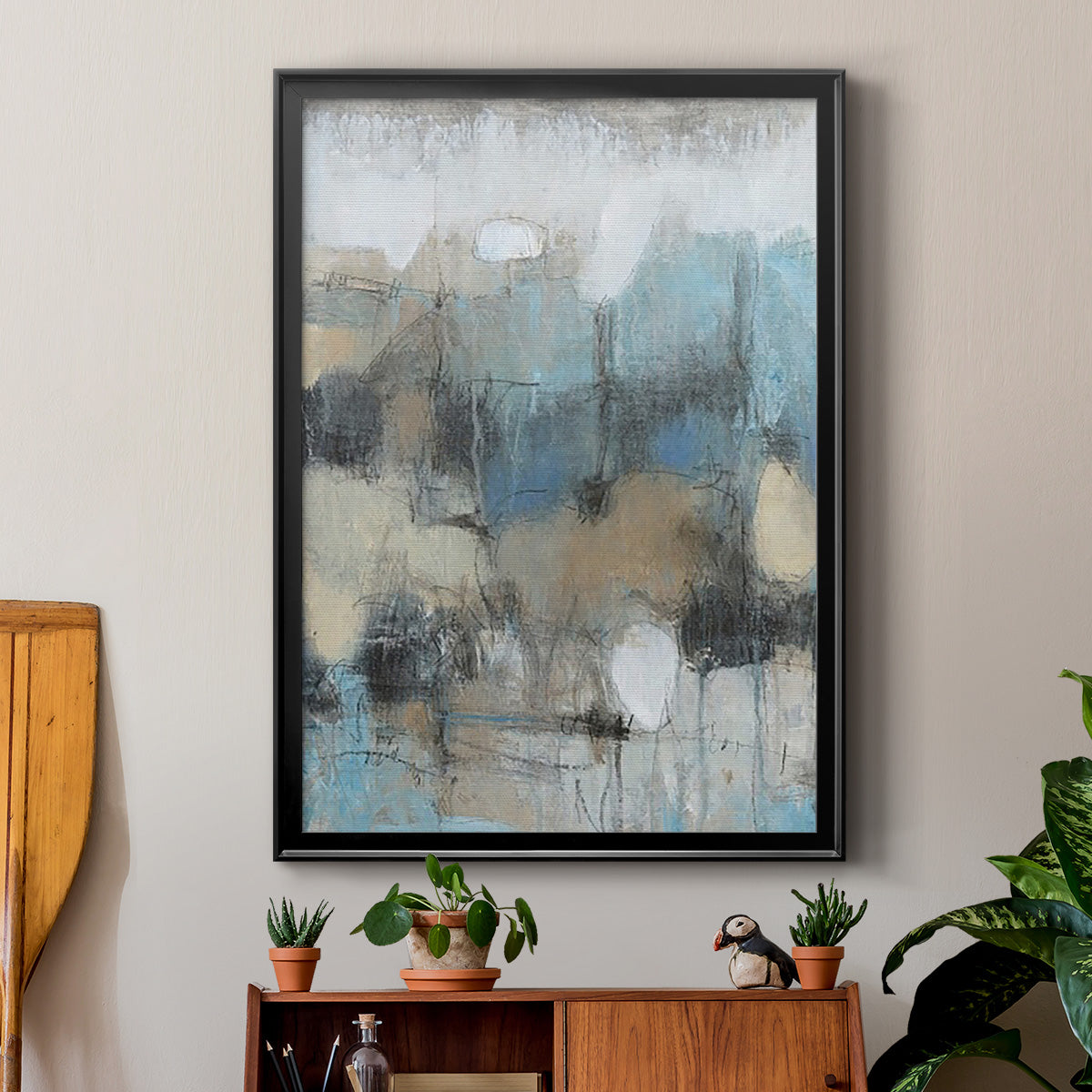 In the Moment II - Modern Framed Canvas Print