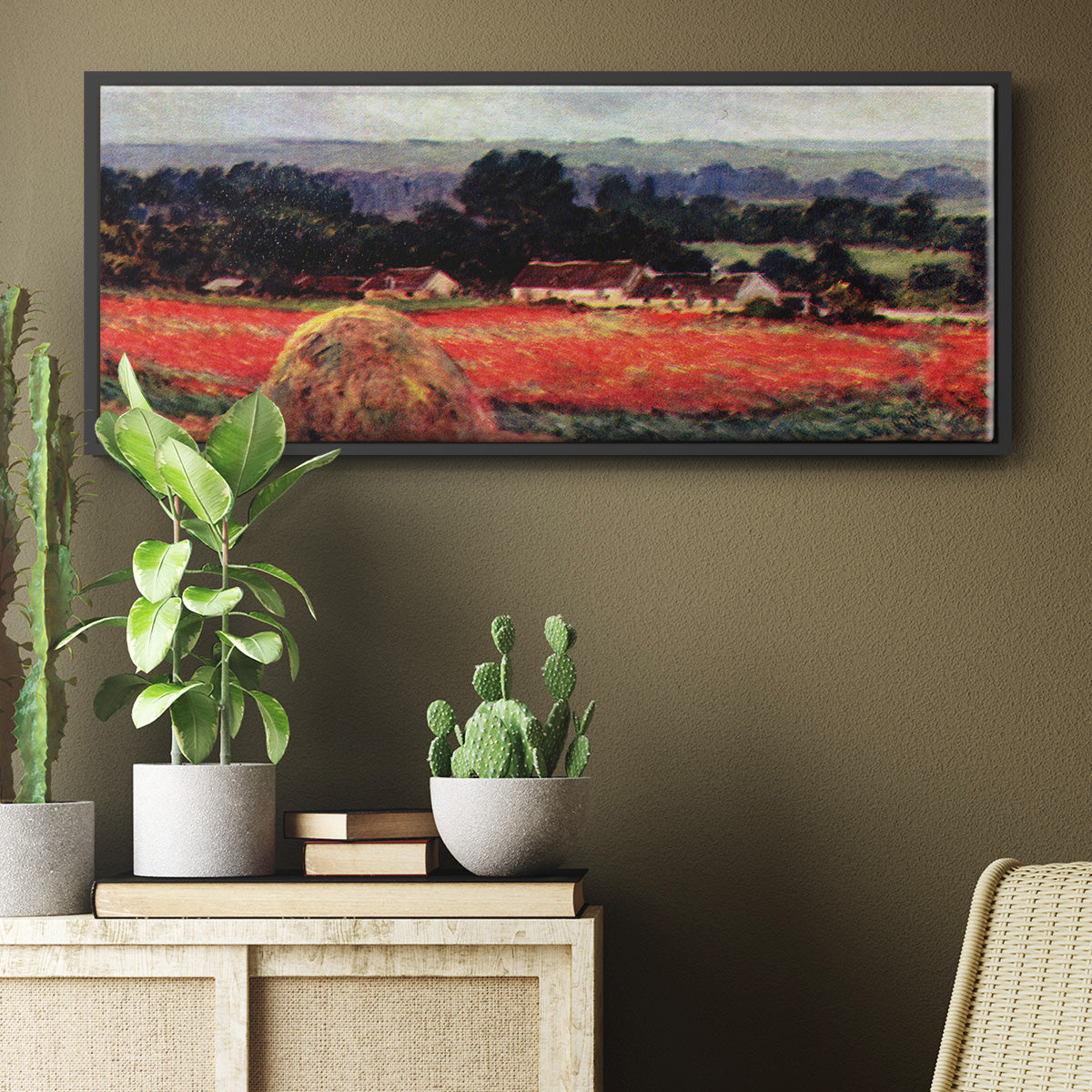 The Poppy Blumenfeld (The Barn) - Floater Framed Canvas Print