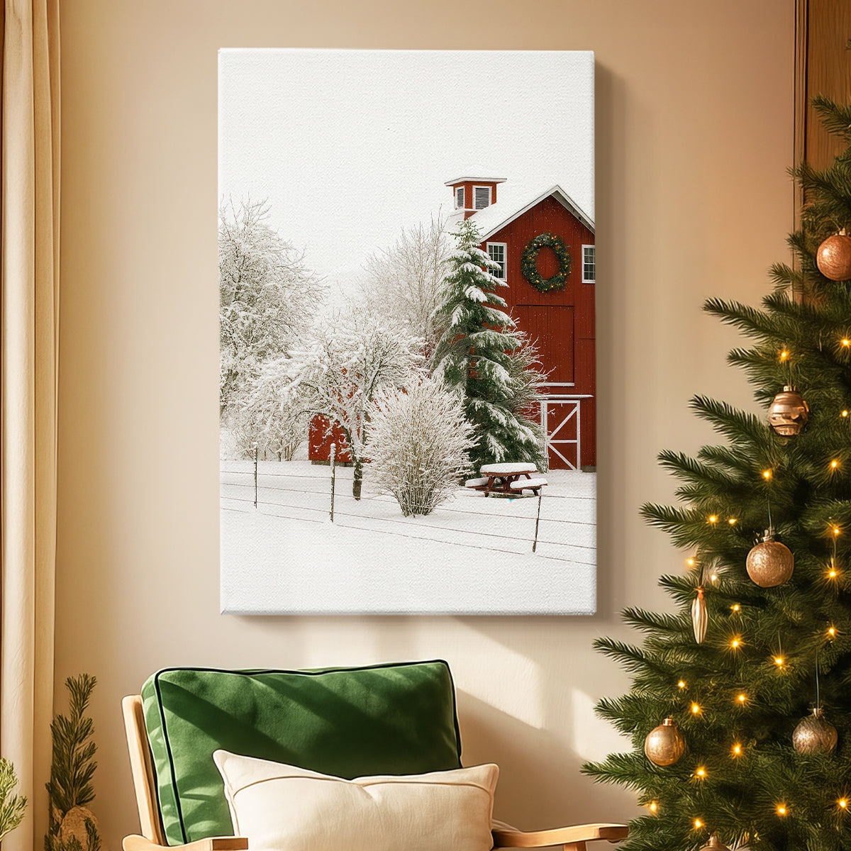 Frostlit Serenade - Canvas Art Print