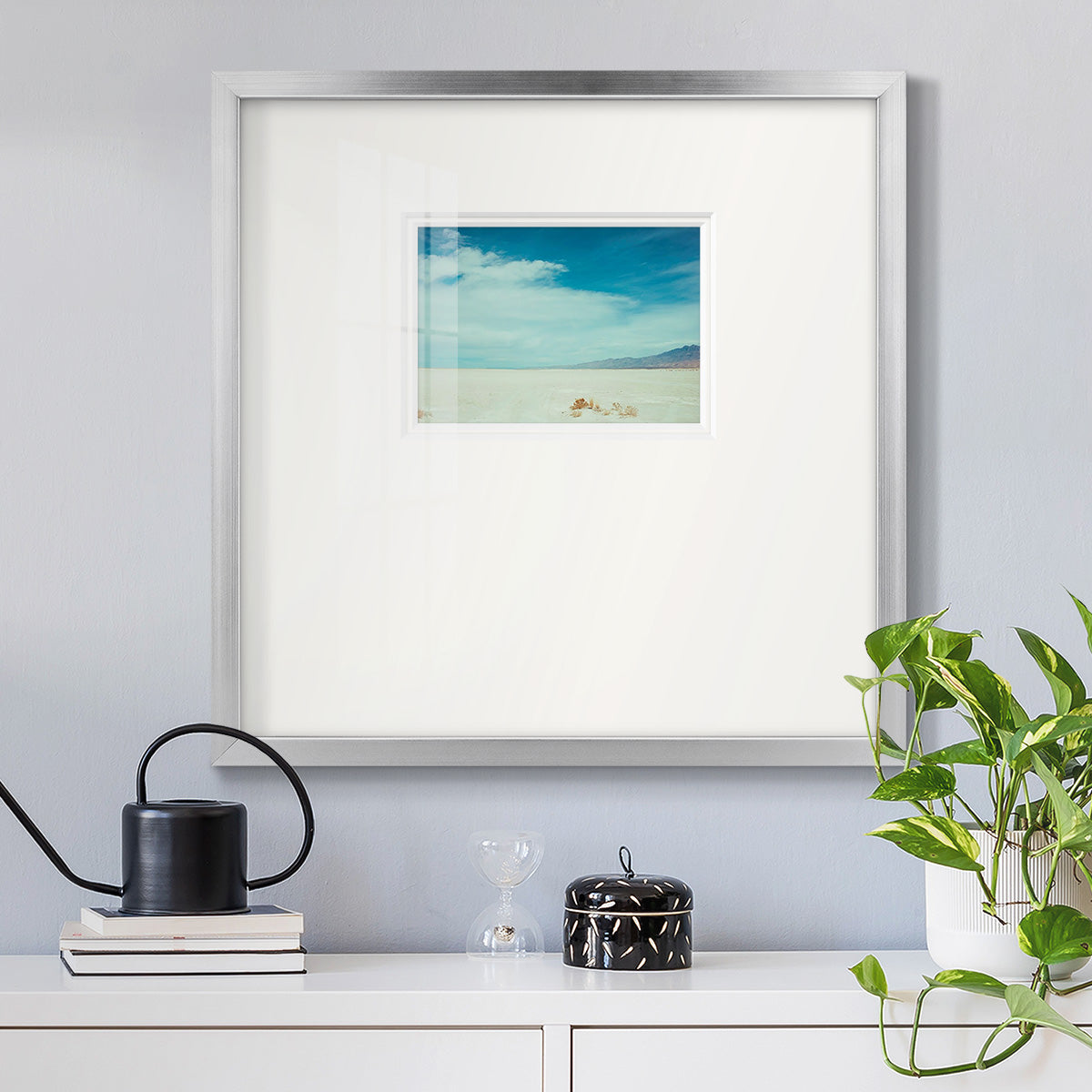 Salt Flat Walk I Premium Framed Print Double Matboard