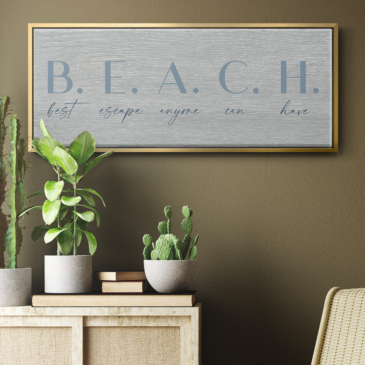 Best Escape - Floater Framed Canvas Print