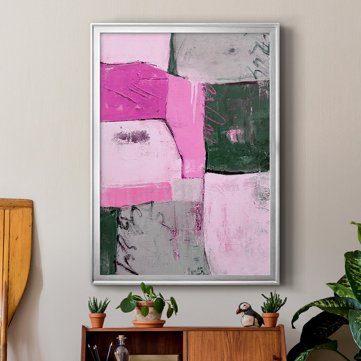 Party Mixer II - Modern Framed Canvas Print