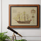 Antique Ship Plan VIII Premium Framed Canvas- Ready to Hang