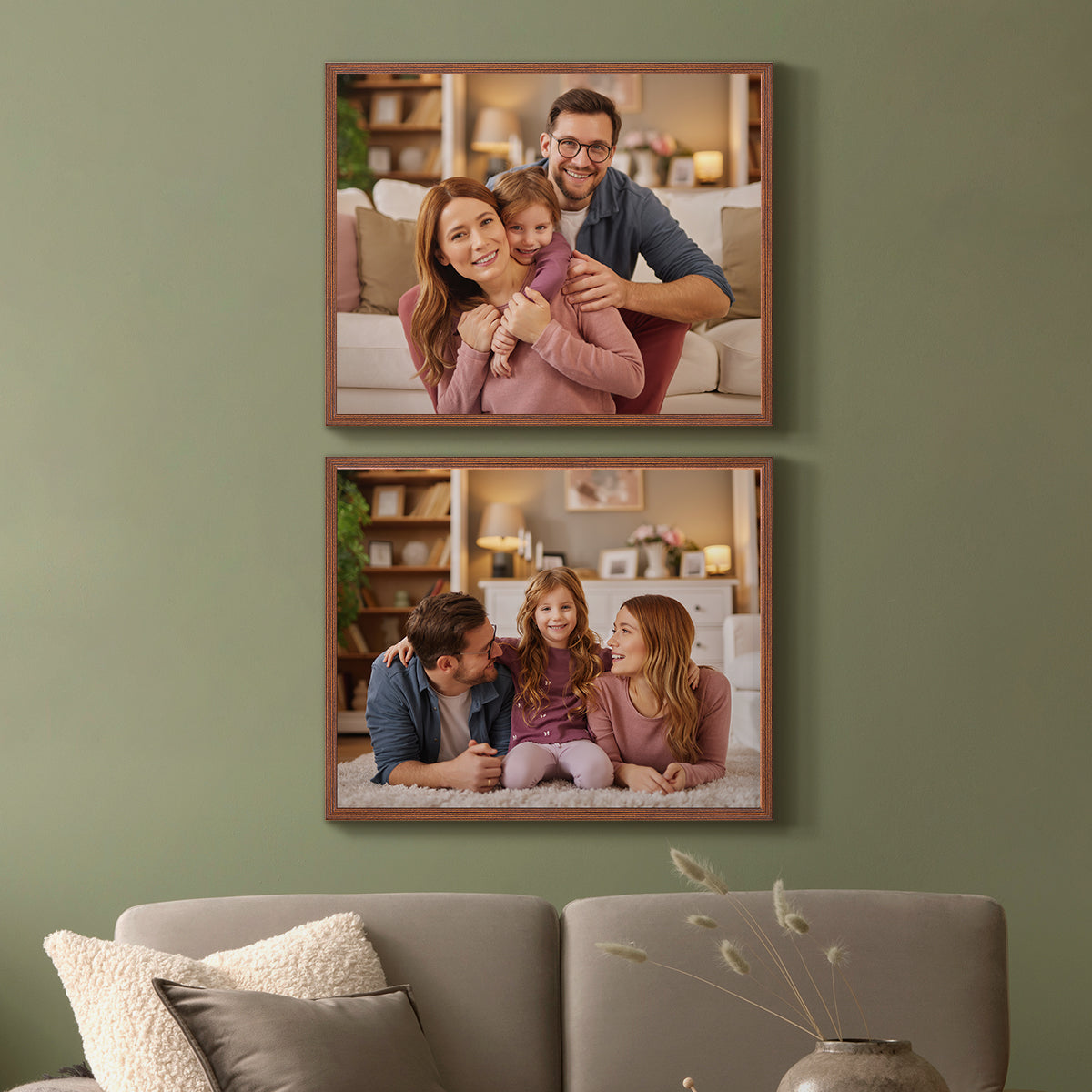 Set of 2 Restickable Custom Framed Photos - 20" x 16"