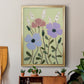 Woodblock Floral III - Modern Framed Canvas Print