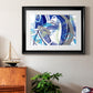 Blue Flow - Modern Framed Art Print