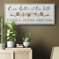 Feeding Friends I - Floater Framed Canvas Print