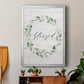 Blessed Wreath - Modern Framed Canvas Print