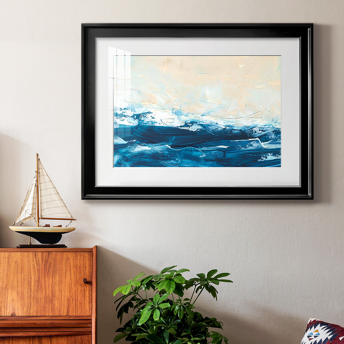 Wave after Wave III - Modern Framed Art Print