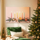 Twilight of Tinsel-Gold Snow - Canvas Art Print