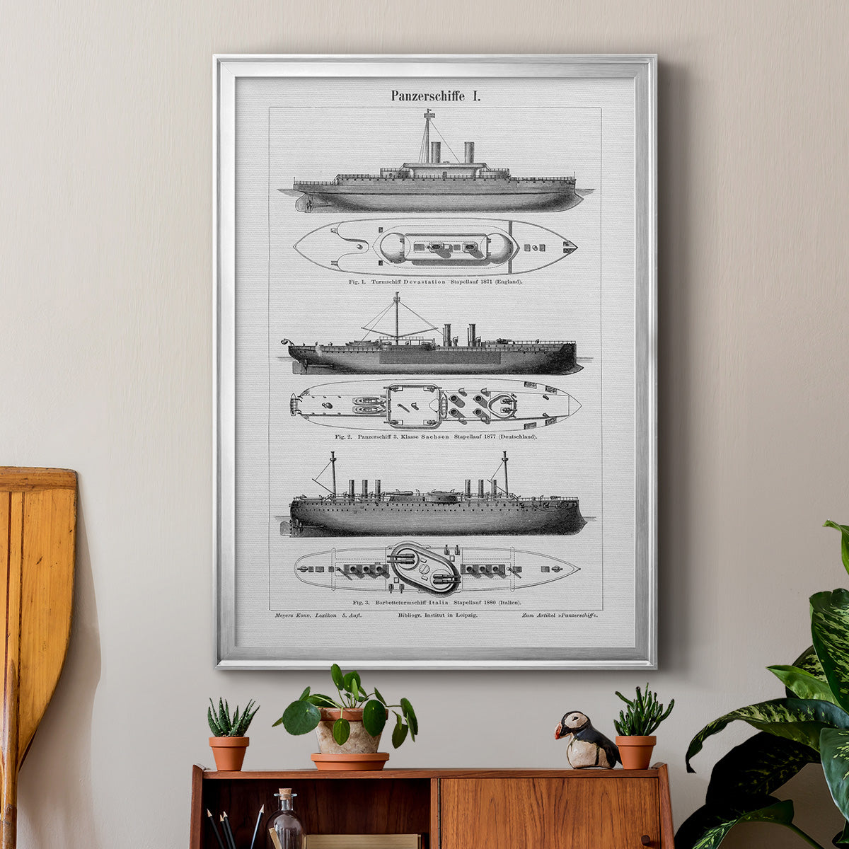 Industrial Ship - Modern Framed Canvas Print