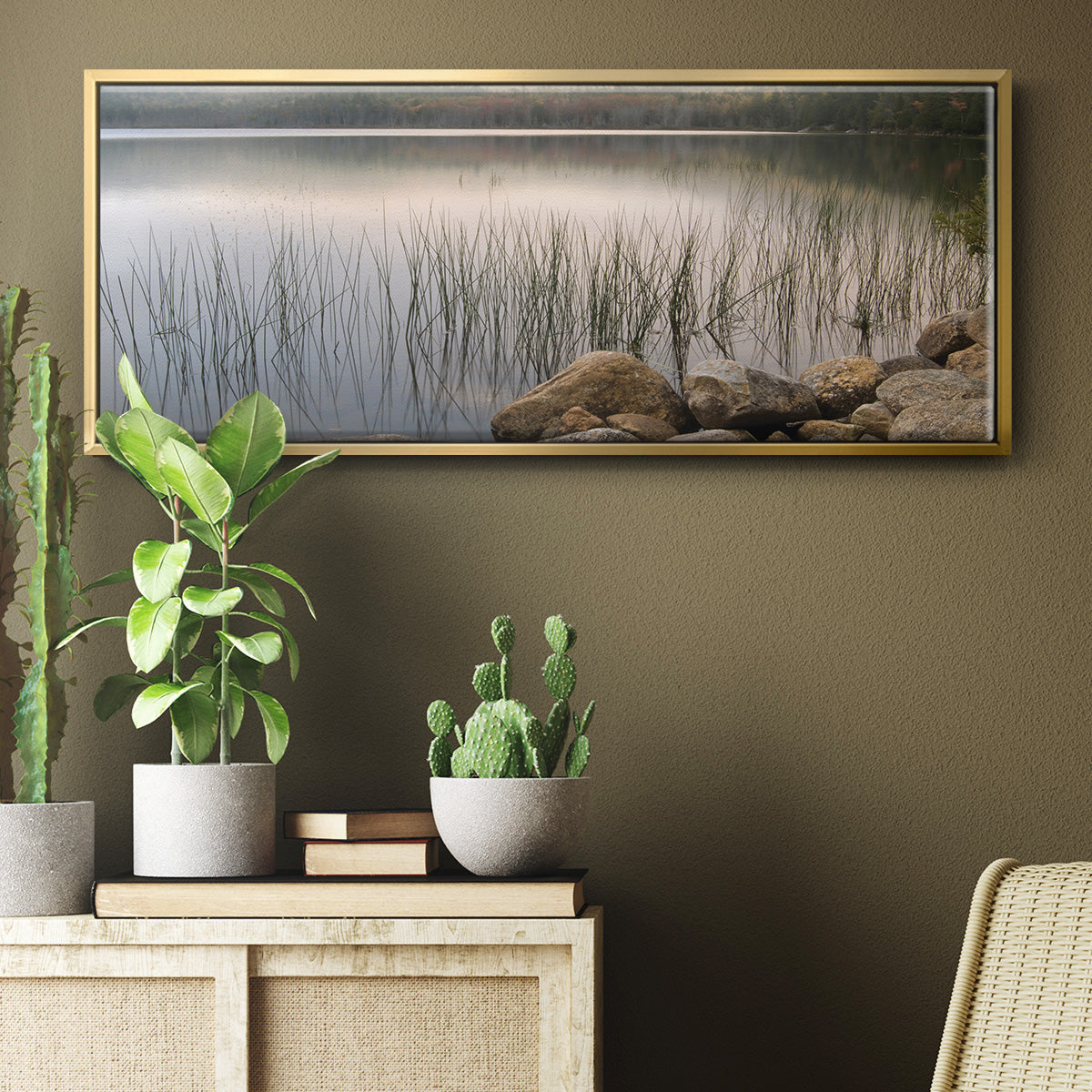 Wanderlust - Floater Framed Canvas Print