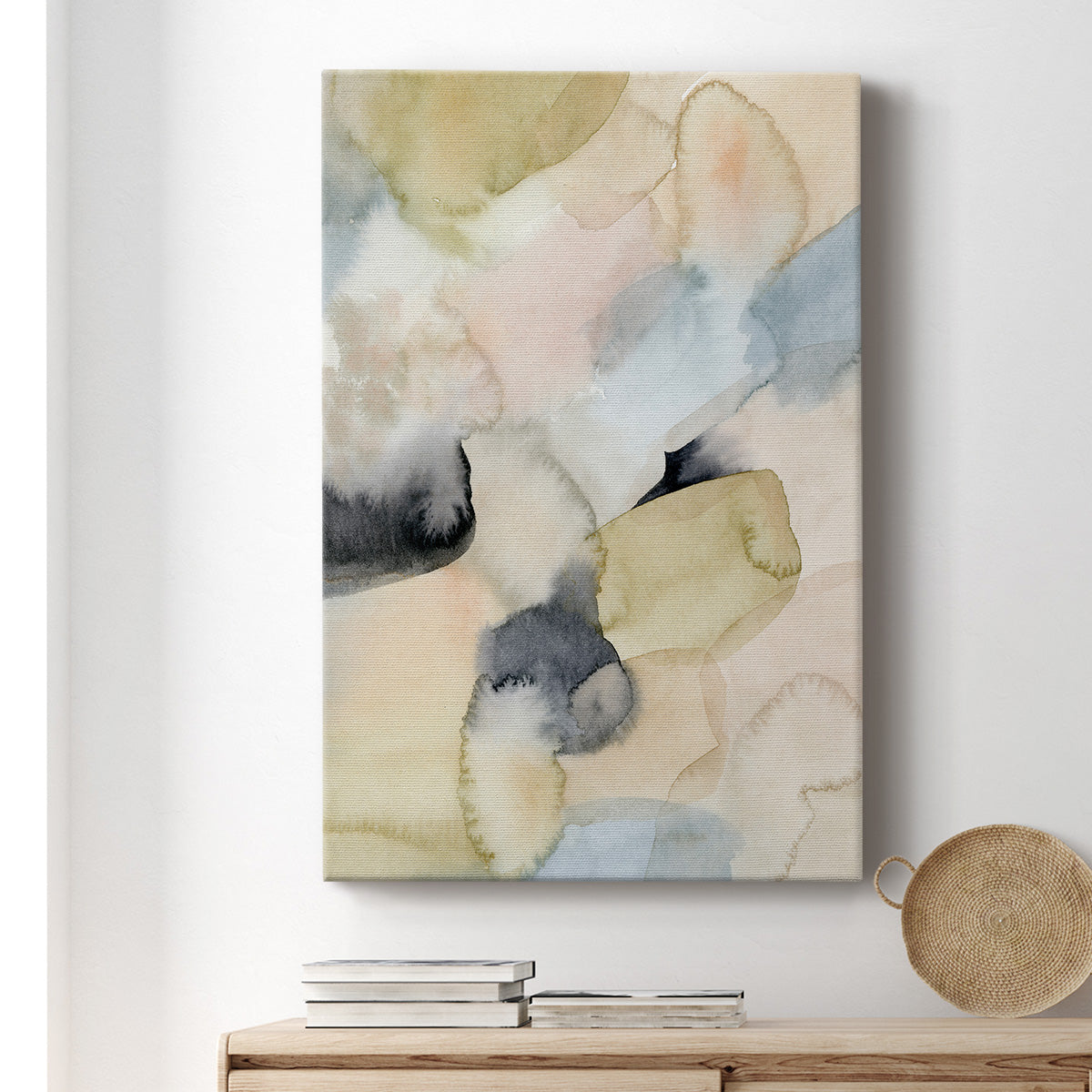 Salmon Rocks I Premium Gallery Wrapped Canvas - Ready to Hang