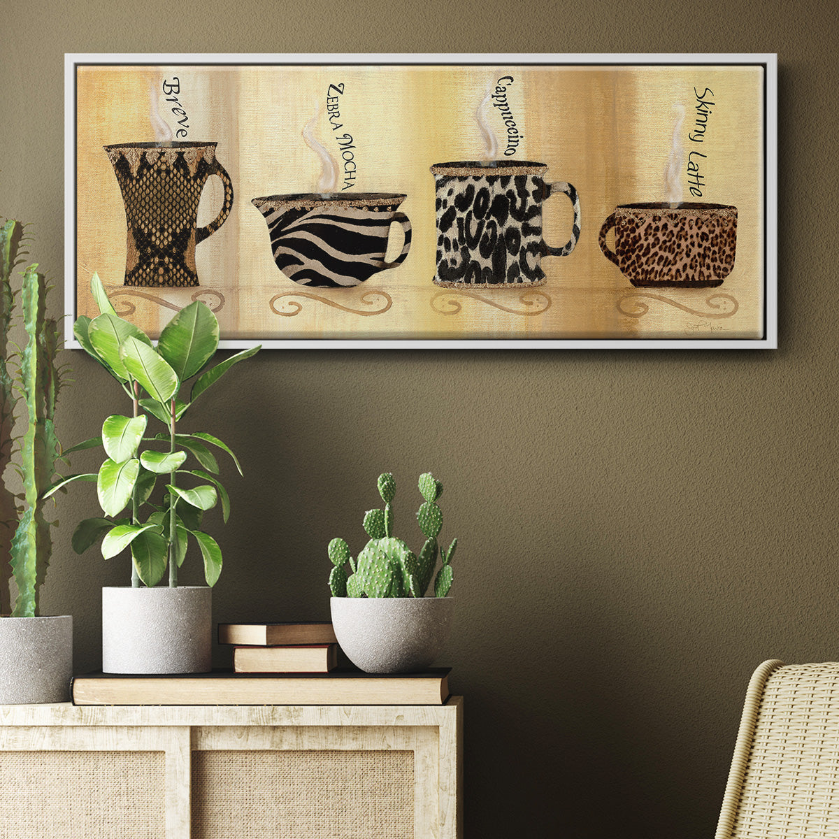 Café Exotica II - Floater Framed Canvas Print