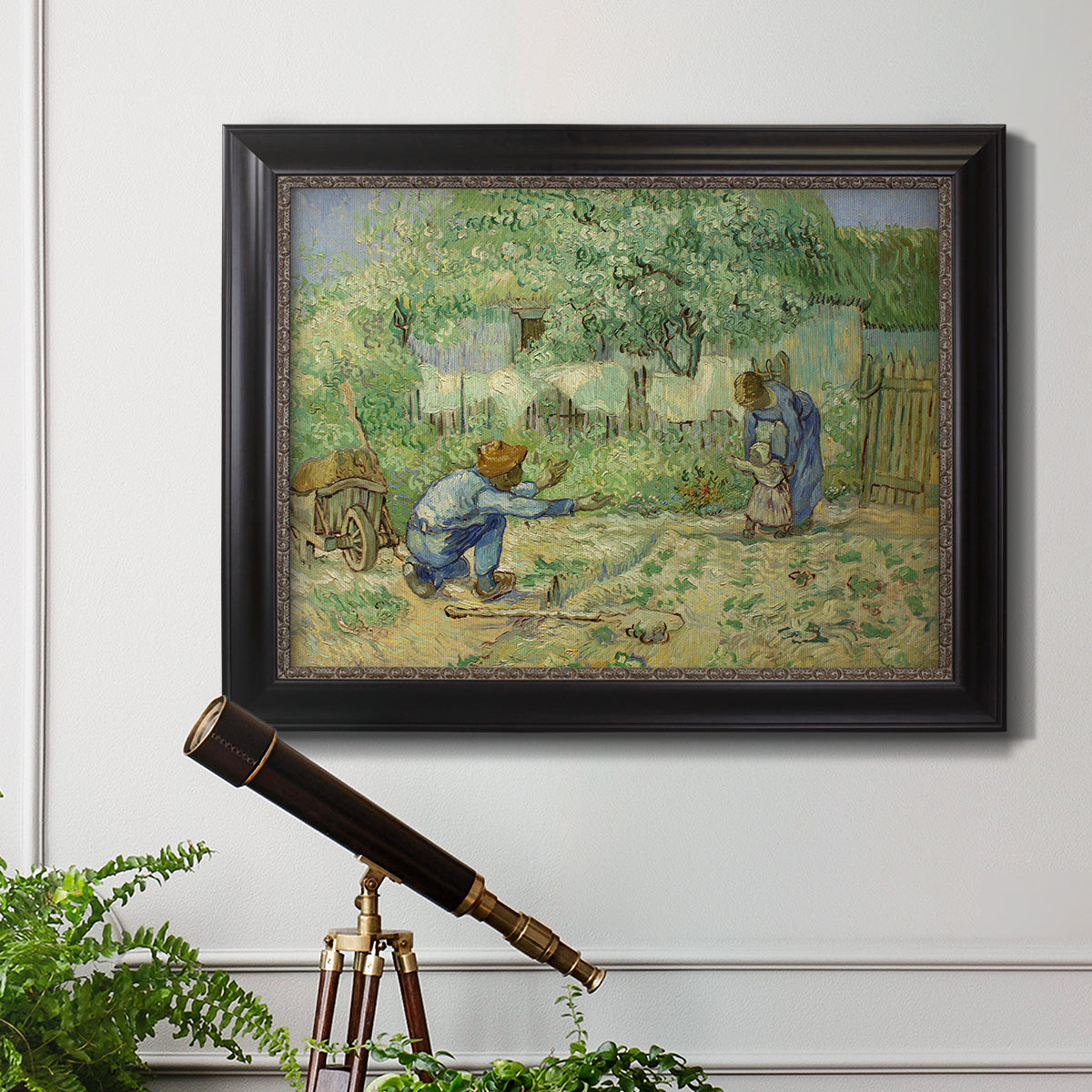 First Steps - Ornate Framed Canvas Print
