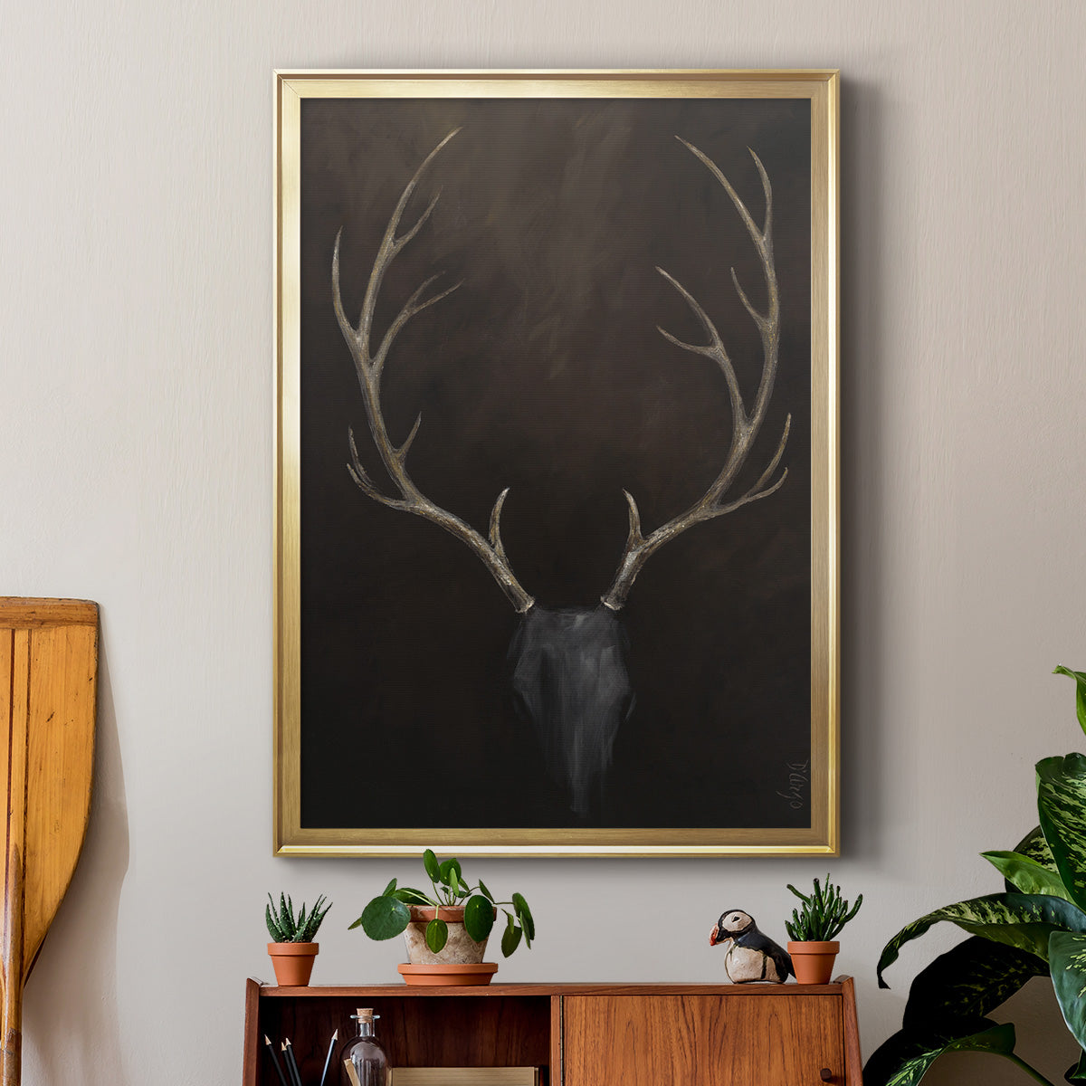 Buck - Modern Framed Canvas Print