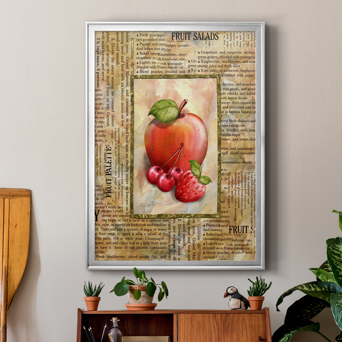 Mixed Fruit I - Modern Framed Canvas Print