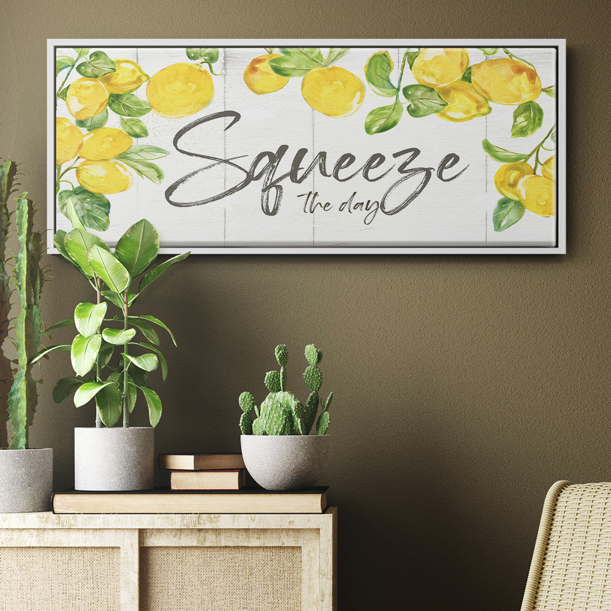Lemon Squeeze - Floater Framed Canvas Print