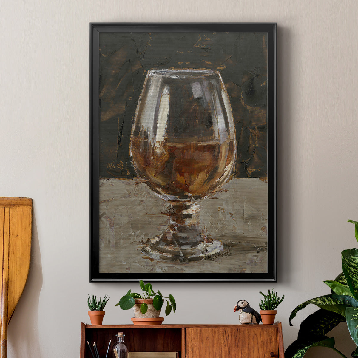 The Hard Stuff III - Modern Framed Canvas Print