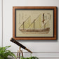 Antique Ship Plan VI Premium Framed Canvas- Ready to Hang