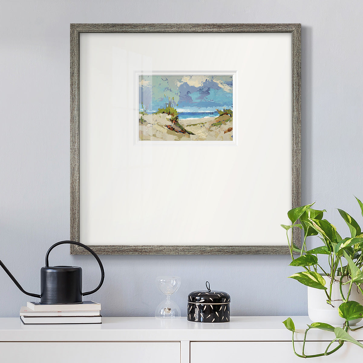 Dunes II- Premium Framed Print Double Matboard