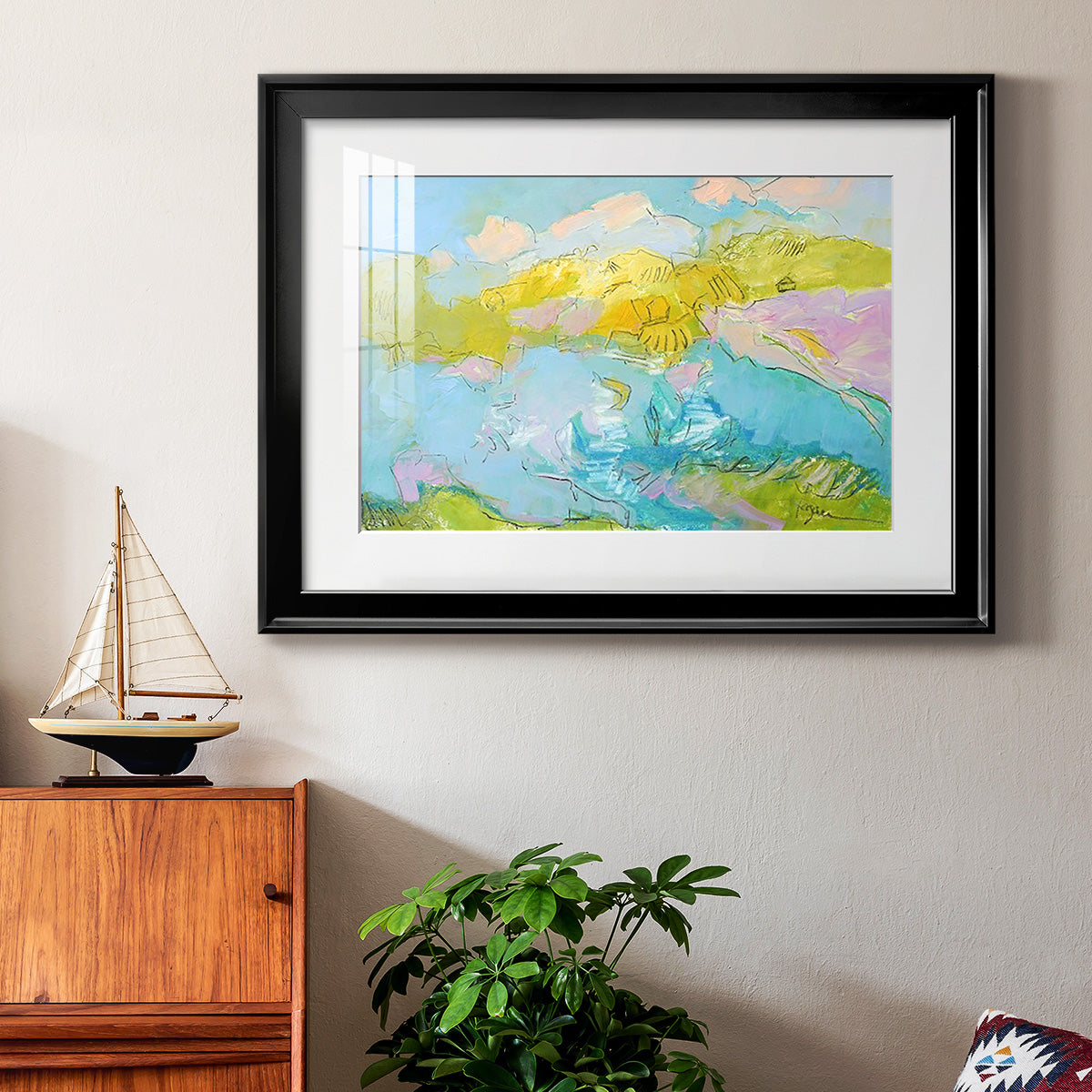 Learning to Fly Premium Framed Print - Ready to Hang