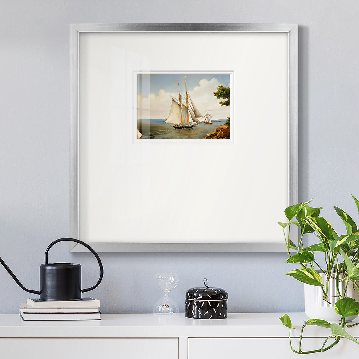 Little Sail Premium Framed Print Double Matboard