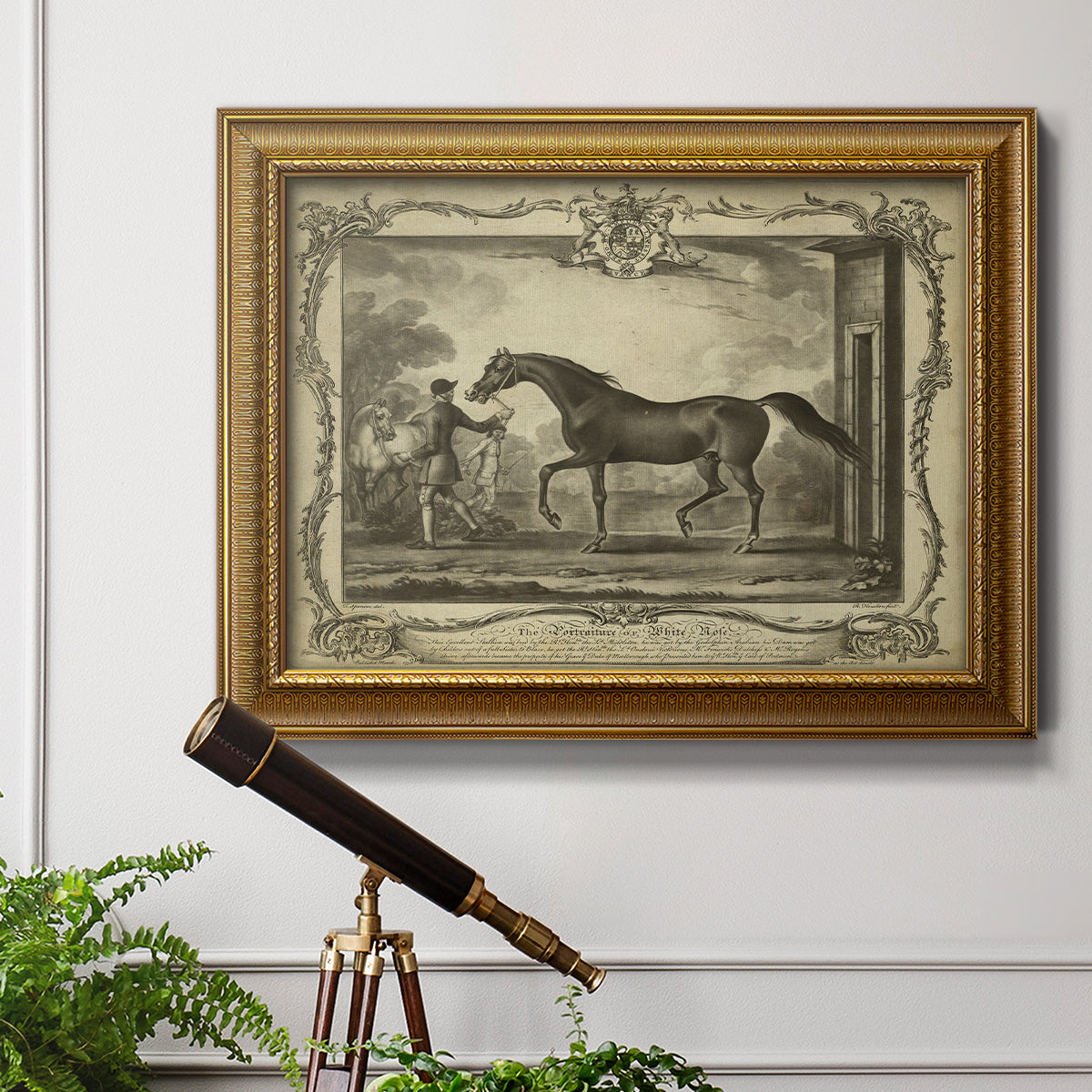 Distinguished Horses IV Premium Framed Canvas- Ready to Hang