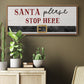 Santa Stop - Floater Framed Canvas Print