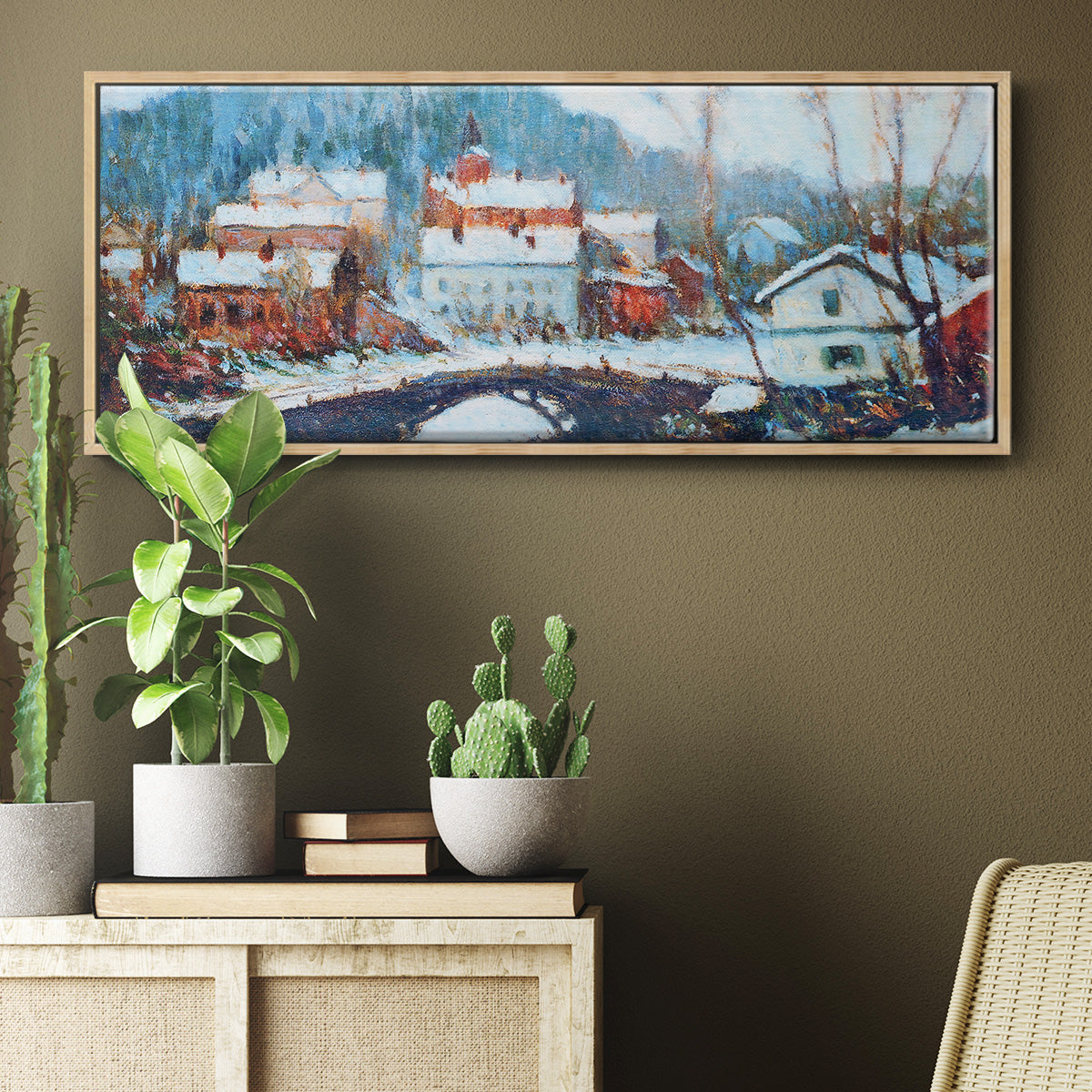Sandviken, Norway 2, 1895 - Floater Framed Canvas Print