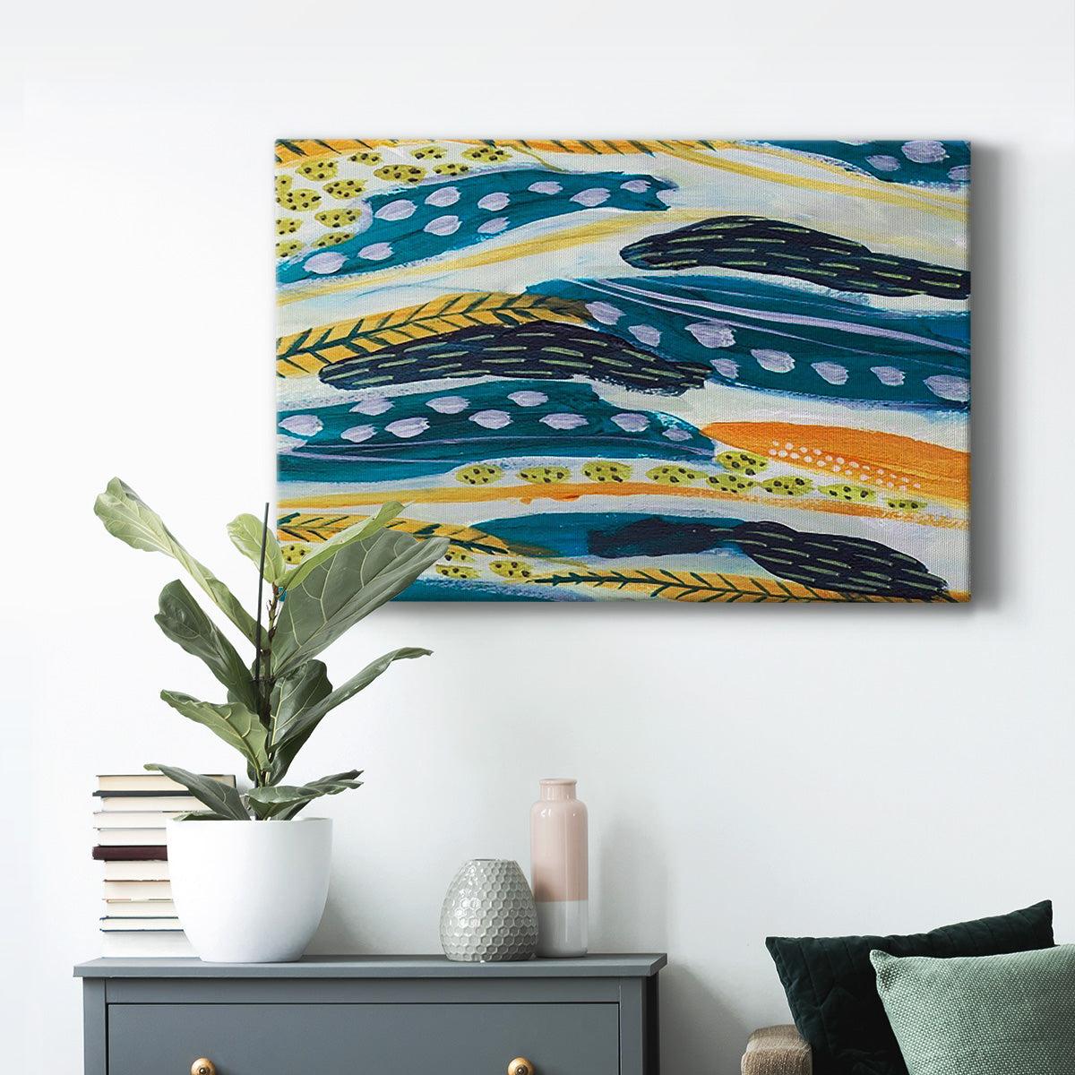 Feathery IV - Canvas Art Print