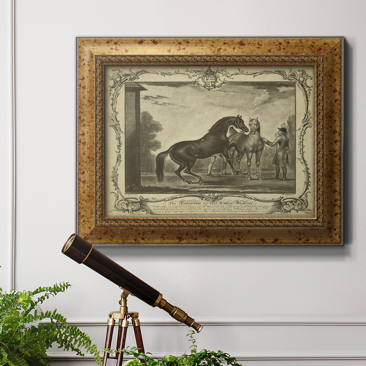 Distinguished Horses III Premium Framed Canvas- Ready to Hang