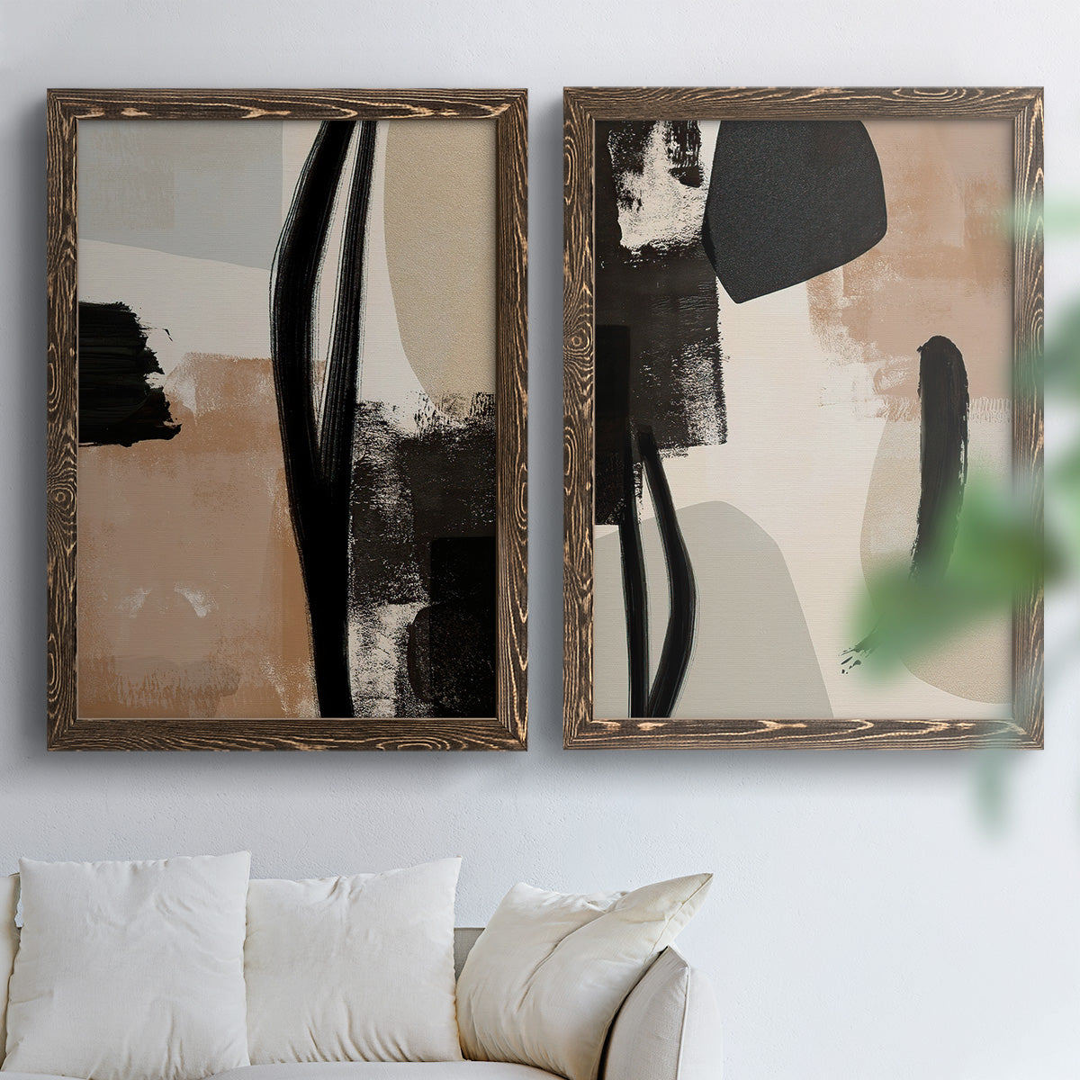 Selective Arrangement I - Premium Framed Canvas 2 Piece Set - Ready to Hang