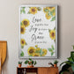 Grace Given Here - Modern Framed Canvas Print
