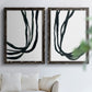 Onyx Ribbon I - Premium Framed Canvas 2 Piece Set - Ready to Hang