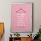 Beauty in Pink - Modern Framed Canvas Print