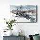 Winter Stream Watercolor II - Canvas Art Print