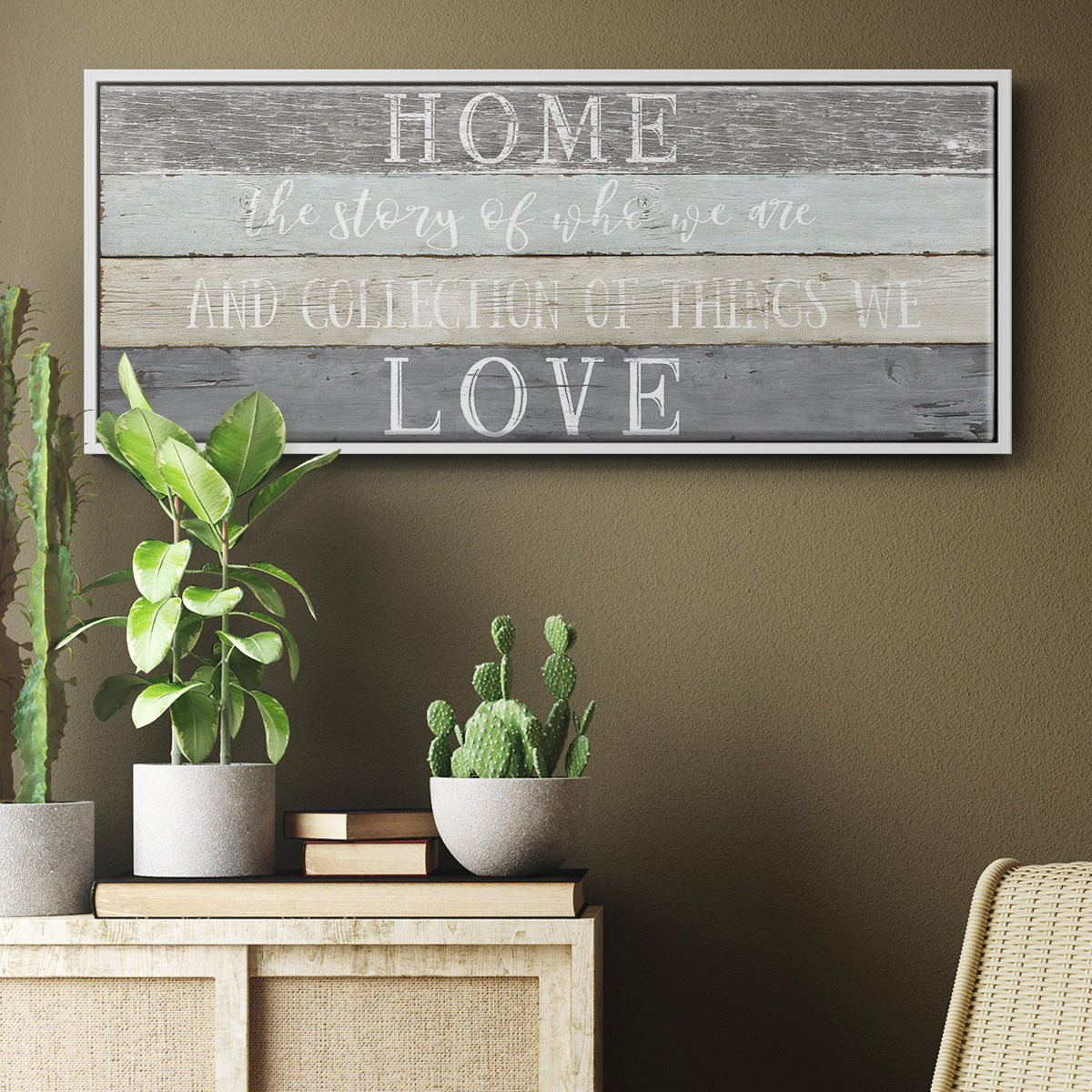 Home Love - Floater Framed Canvas Print