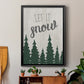 Let It Snow Forest - Modern Framed Canvas Print