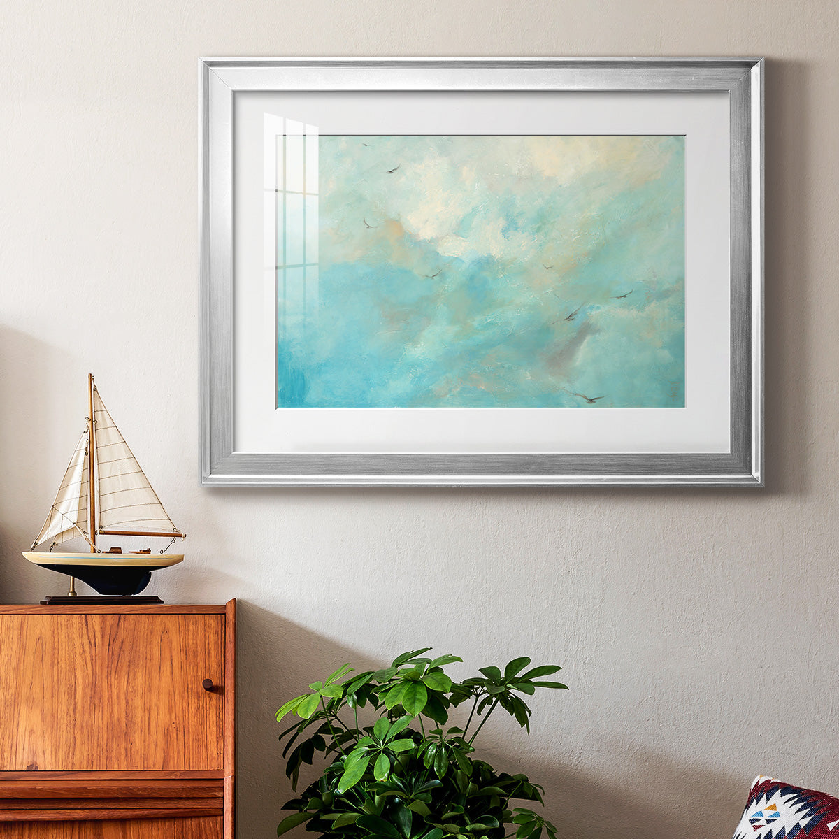 Flying Home  Premium Framed Print - Ready to Hang