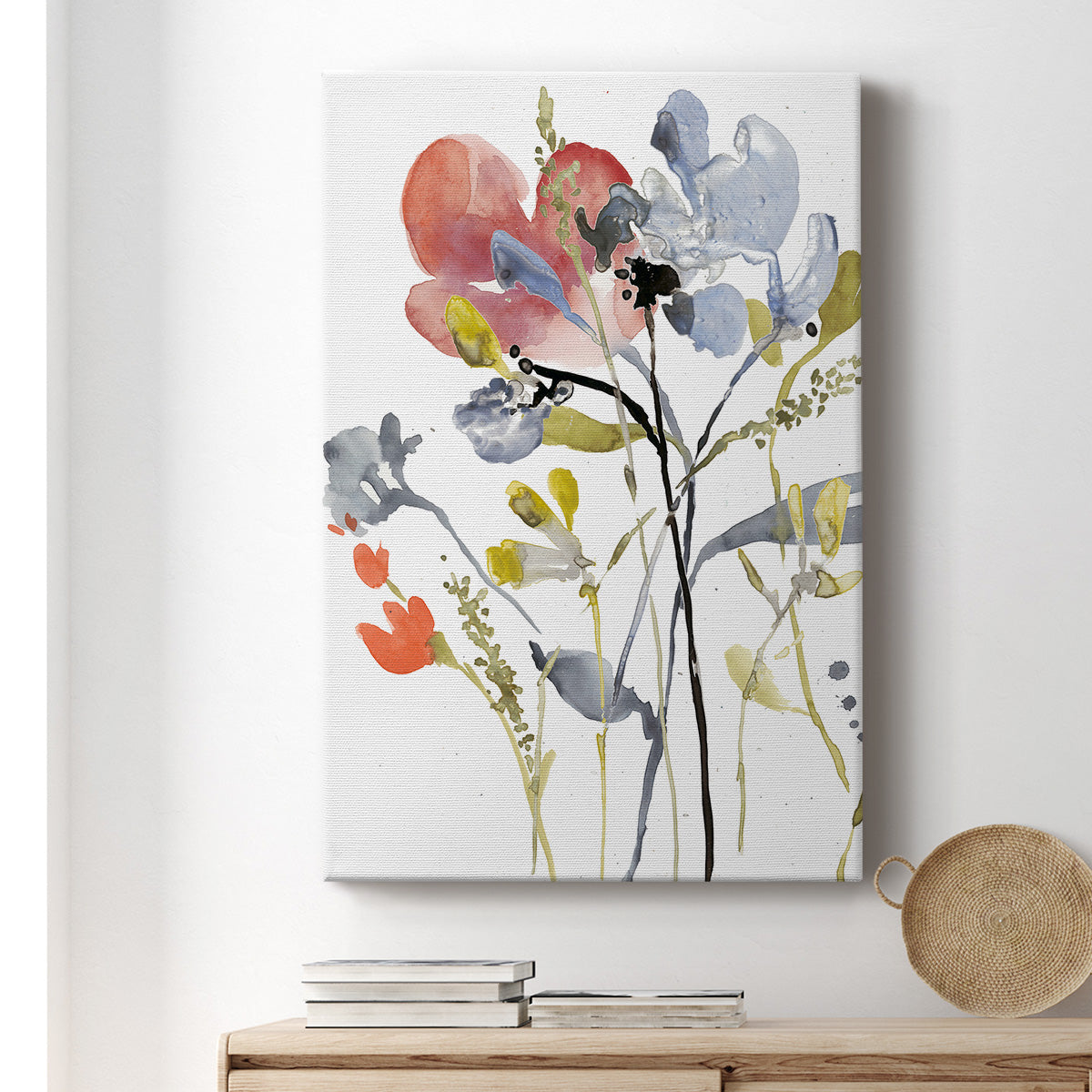 Flower Overlay I - Canvas Art Print