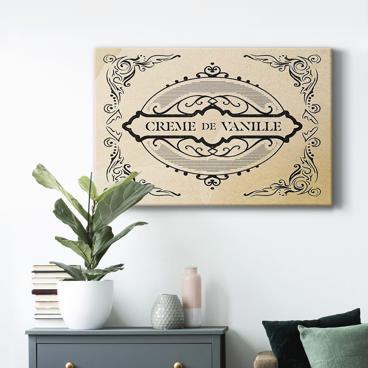 Antique French Label II - Canvas Art Print