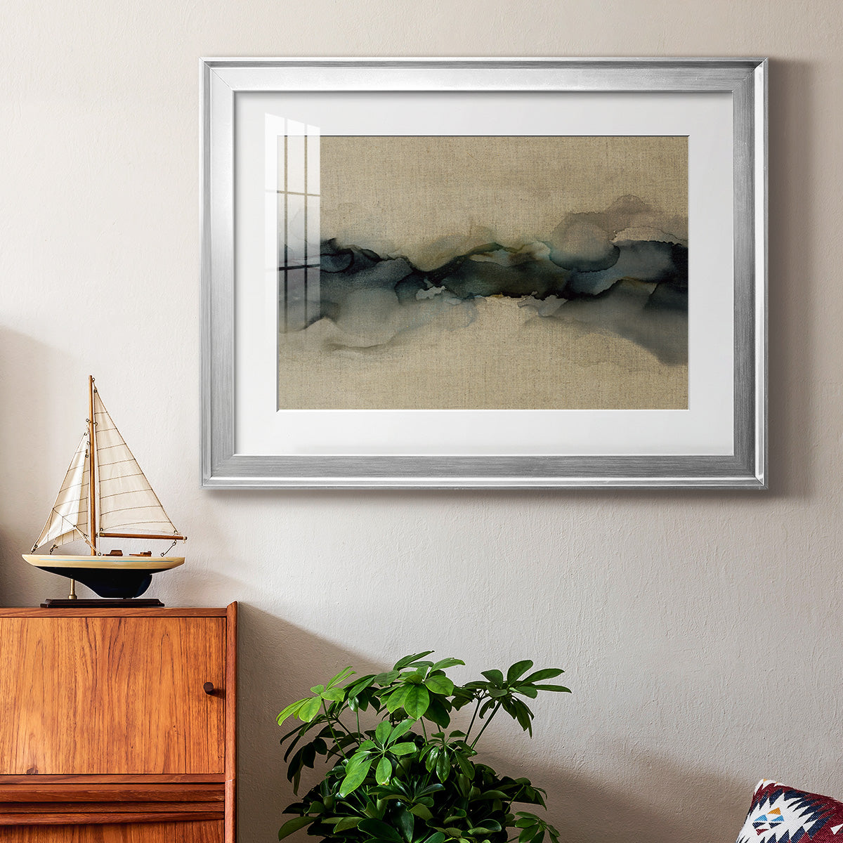Ocean Streams - Modern Framed Art Print