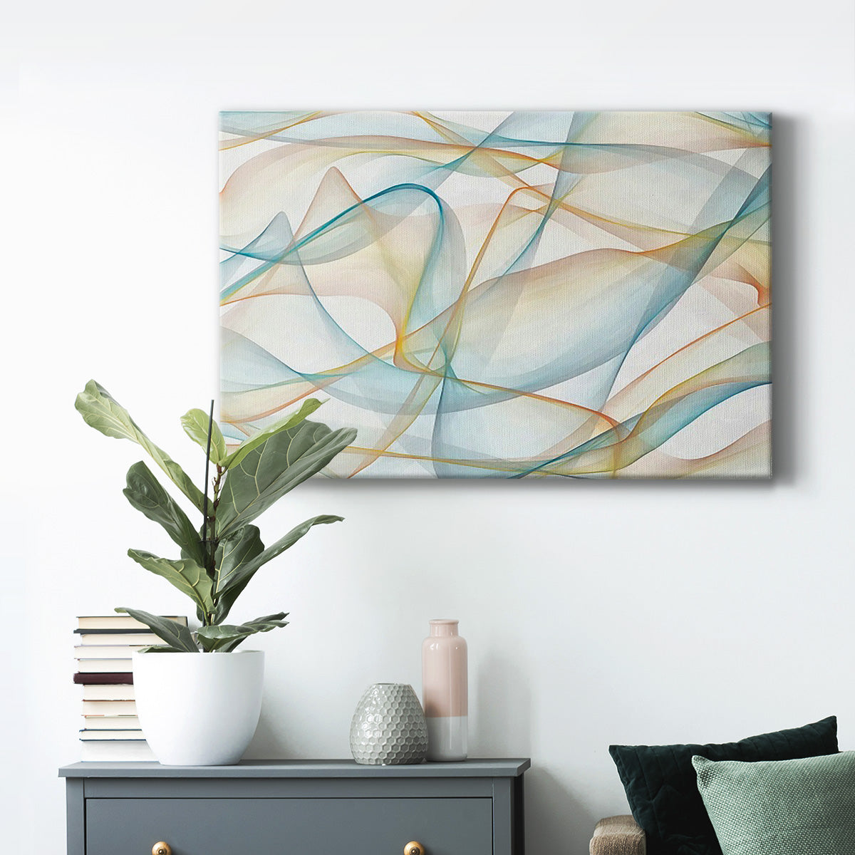 Curves and Waves V - Canvas Art Print